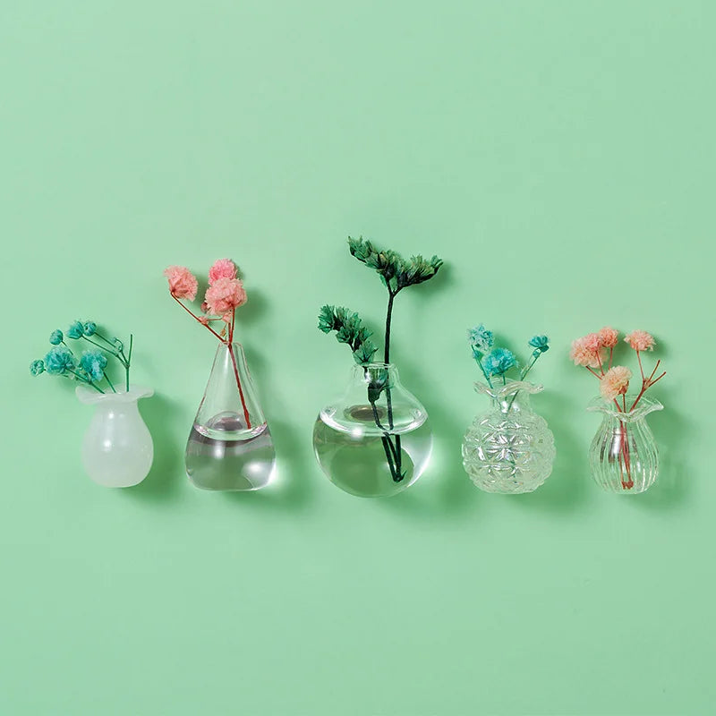 Cute Mini Ceramic Vase Magnet – Micro Landscape Fridge Decoration