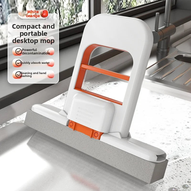 Portable Mini Sponge Mop – Super Absorbent Hand-Free Wash