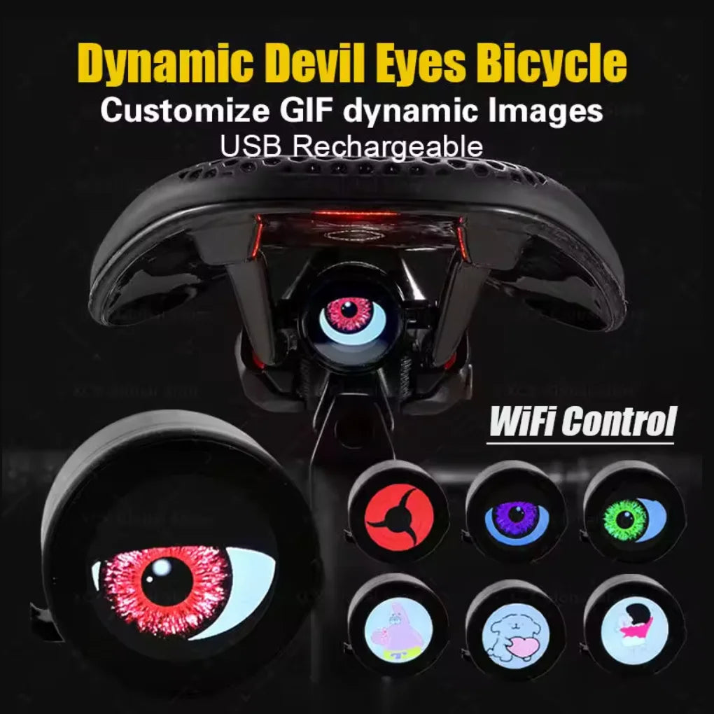 Devil Eyes LED Bike Taillight – Rechargeable Safety Light