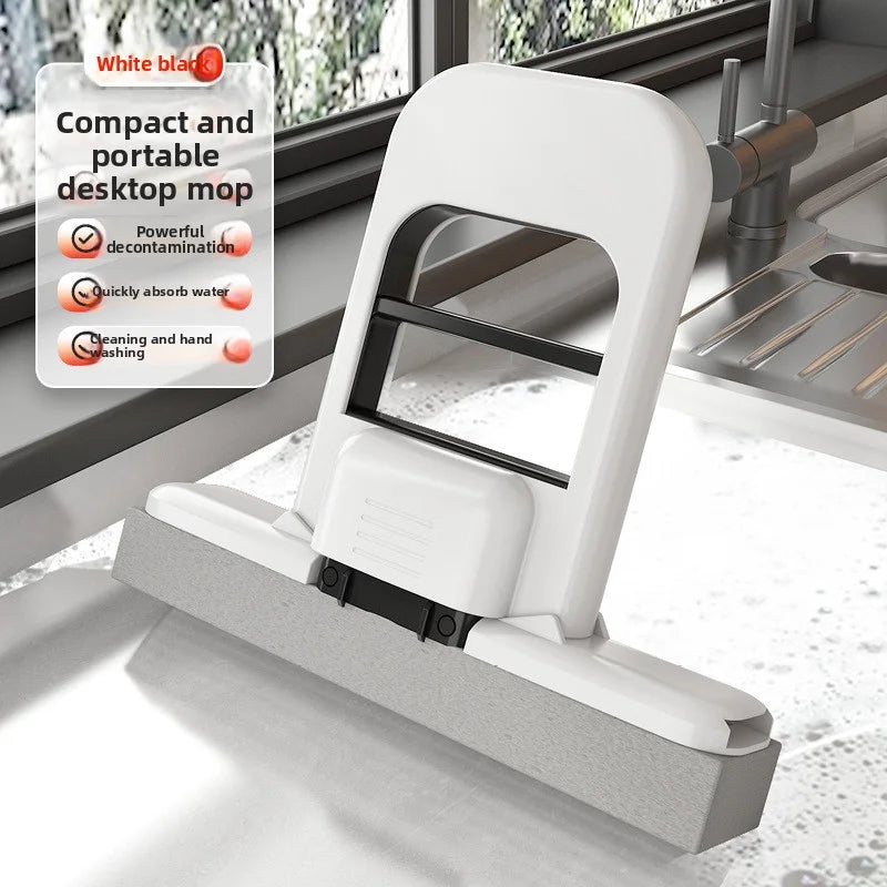 Portable Mini Sponge Mop – Super Absorbent Hand-Free Wash