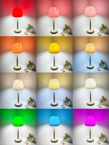 Aurora Water Ripple Table Lamp – Rotating Ambient Mood Night Light