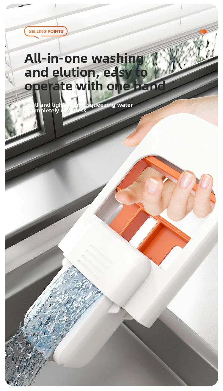 Portable Mini Sponge Mop – Super Absorbent Hand-Free Wash