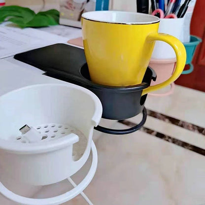 ABS Desk Cup Holder – Fixed Table Side Water Cup Holder