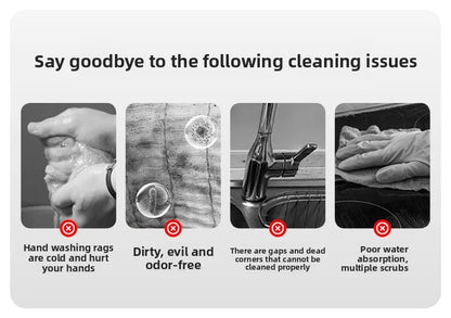 Portable Mini Sponge Mop – Super Absorbent Hand-Free Wash