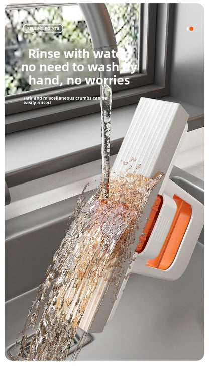 Portable Mini Sponge Mop – Super Absorbent Hand-Free Wash